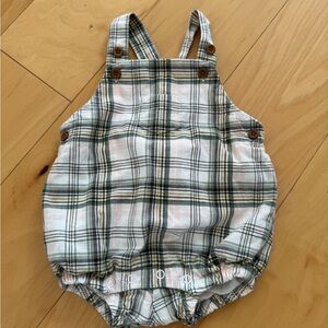 Janie and Jack plaid coverall